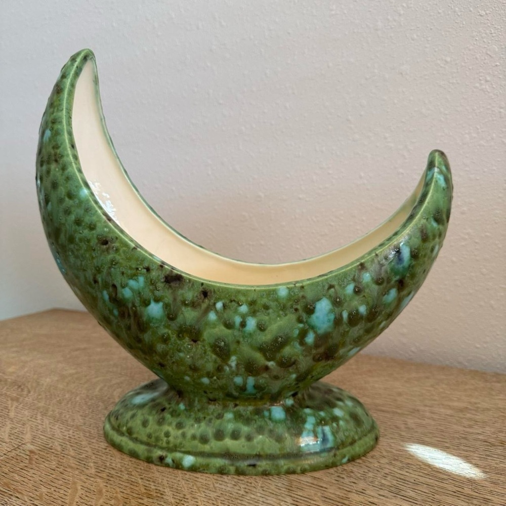 Vintage Crescent Moon Planter